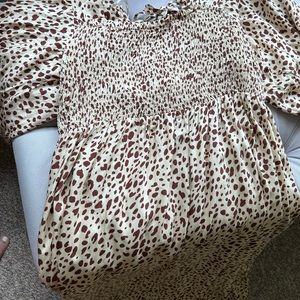 Never worn Fox and Wit midi cream and brown